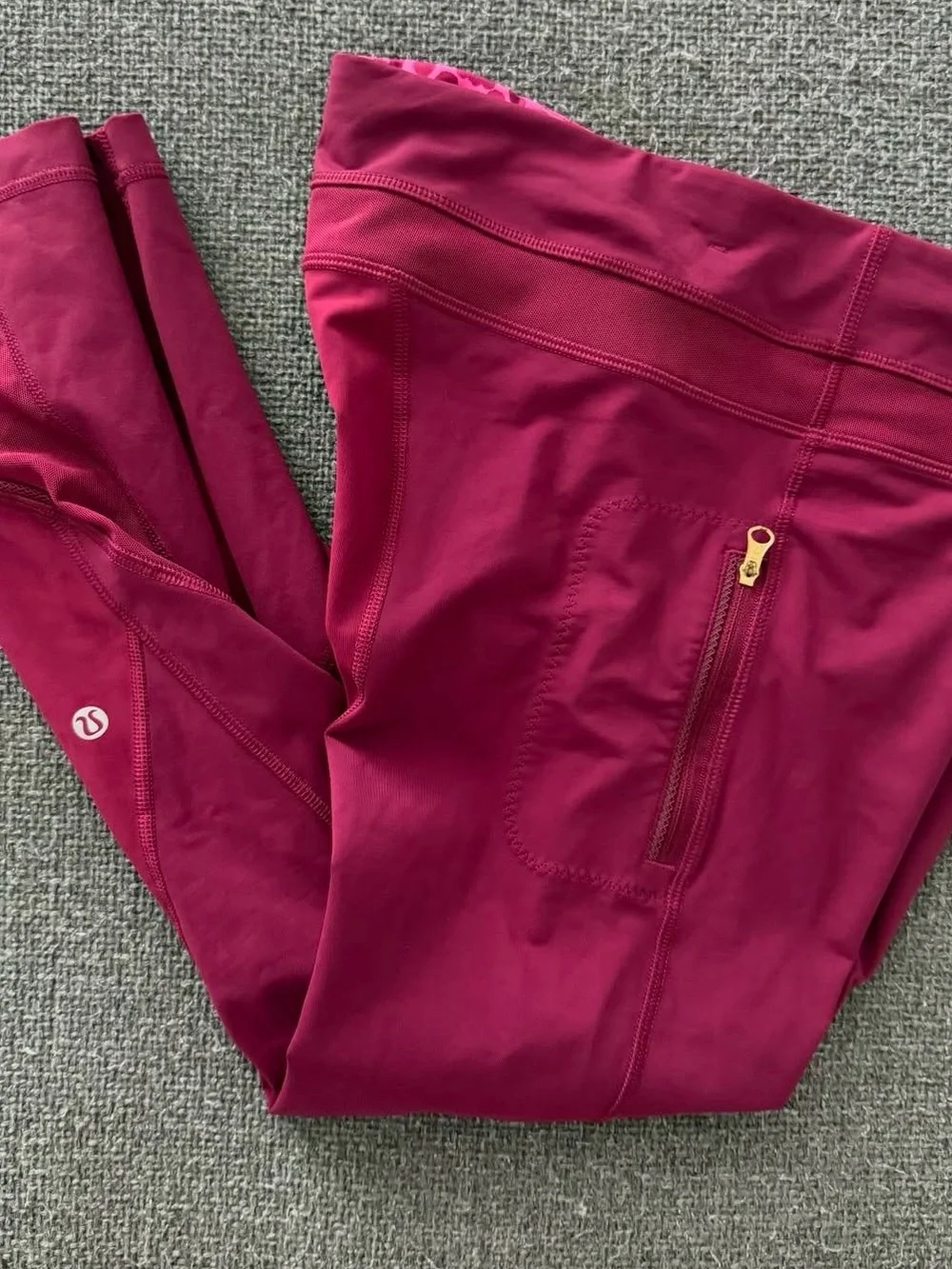 lululemon athletica Deep Pink Performance Zip Pocket Shorts